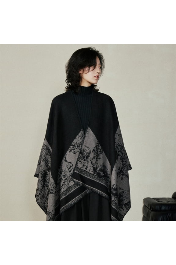 Shawl Wraps for Women - Open Front Ponchos for Women Oversized Pashmina Fashionable Versatile Womens Shawl for Fall Winter