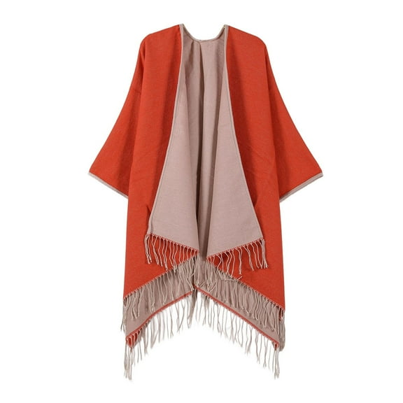 Shawl Wraps for Women Open Front Tassels Cardigan Capes Elegant Travel Blanket Shawls Poncho Coat for Fall Winter