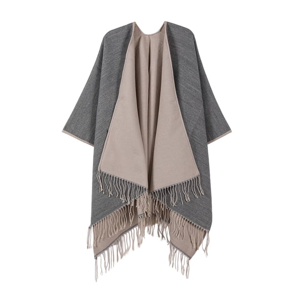 Shawl Wraps for Women Open Front Tassels Cardigan Capes Elegant Travel Blanket Shawls Poncho Coat for Fall Winter