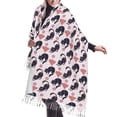 thumbnail image 1 of Shawl Wraps for Women - Plaid Love Balloon Cute Cat Oversized Fall Winter Fashion Blanket Scarf for Women, 1 of 6