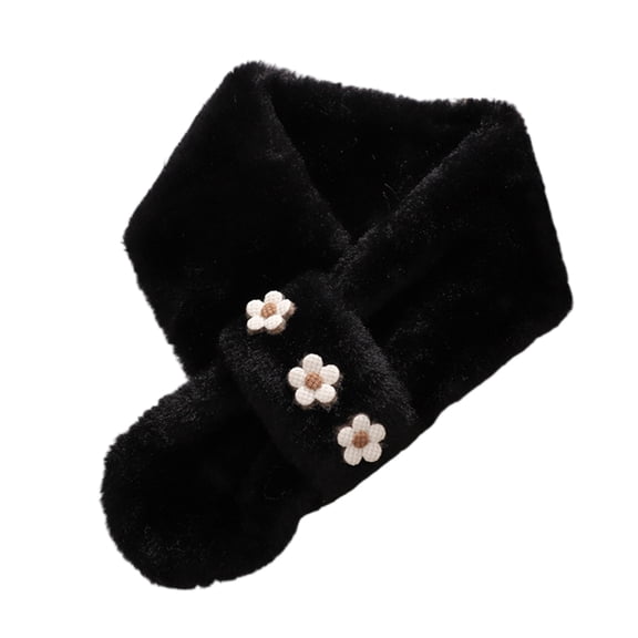 Shawl Wraps for Women Scarf for Women,Ladies' Scarf Cute Small Flower Thickened Warm Cross Neck Windproof Warm Fashion Shawl Wraps Scarf for Women