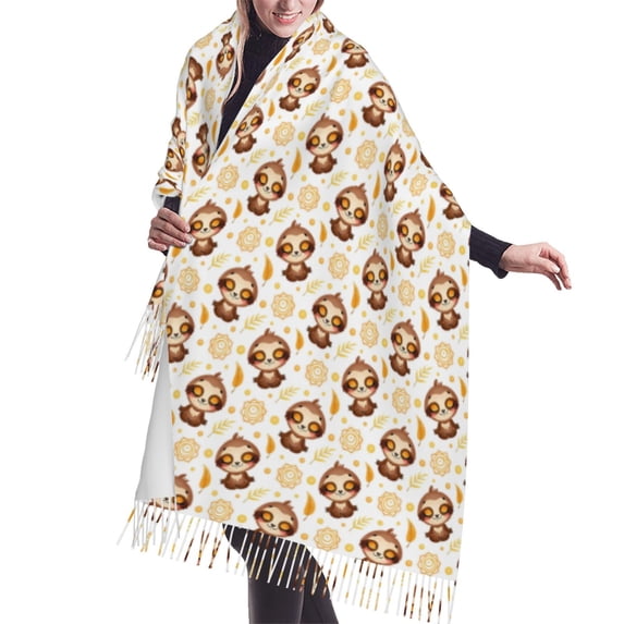 Shawl Wraps for Women - Sloth Yoga Oversized Fall Winter Fashion Blanket Scarf for Women