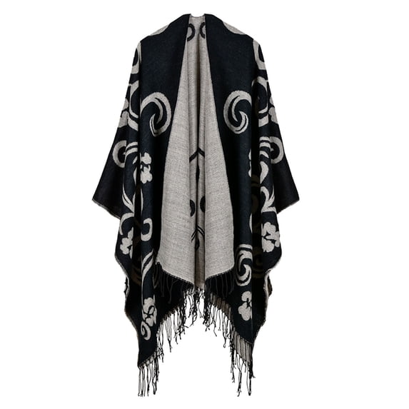 Shawl Wraps for Women,Travel Plaid Open Front Poncho Cape Warm Oversized Sweaters Casual Cardigan Fall Winter Fashion Womens Shawl