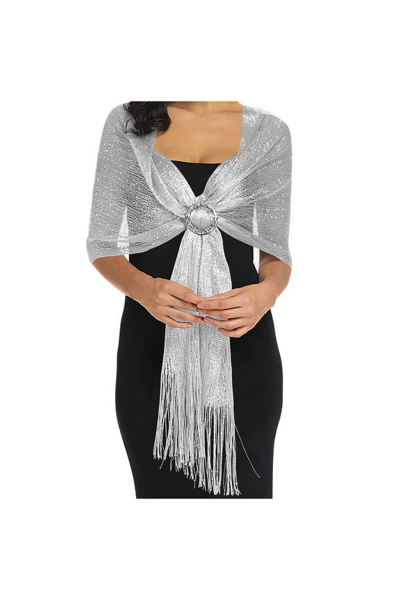 Shawl Wraps for Women Women Shawls And Shawls And for For Evening Wedding Bride Trendy Sparkling Metallic Shawl Triangle Scarf