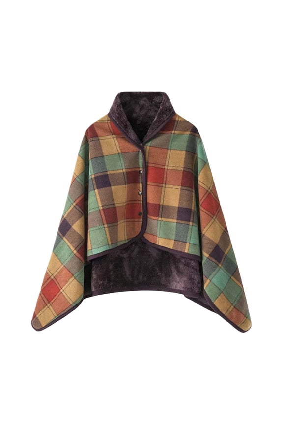 Shawl Wraps for Women Women's Winter Coral Fleece Double Layer Multifunctional Outdoor Cold Proof And Warm Plaid Blanket Home Rose Gold