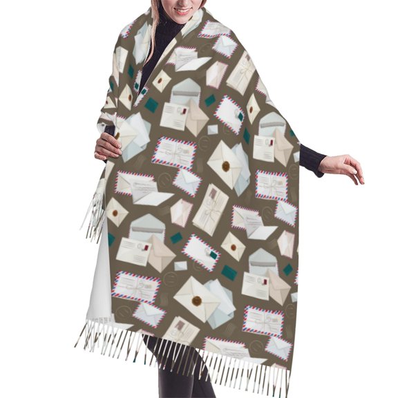 Shawl Wraps for Women - envelope Pattern travel Oversized Fall Winter Fashion Blanket Scarf for Women