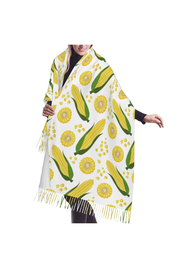 Shawl Wraps for Women - exotic cute corn cobs funny Oversized Fall Winter Fashion Blanket Scarf for Women