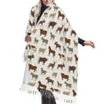 thumbnail image 1 of Shawl Wraps for Women - goat moose buffalo deer print Oversized Fall Winter Fashion Blanket Scarf for Women, 1 of 6