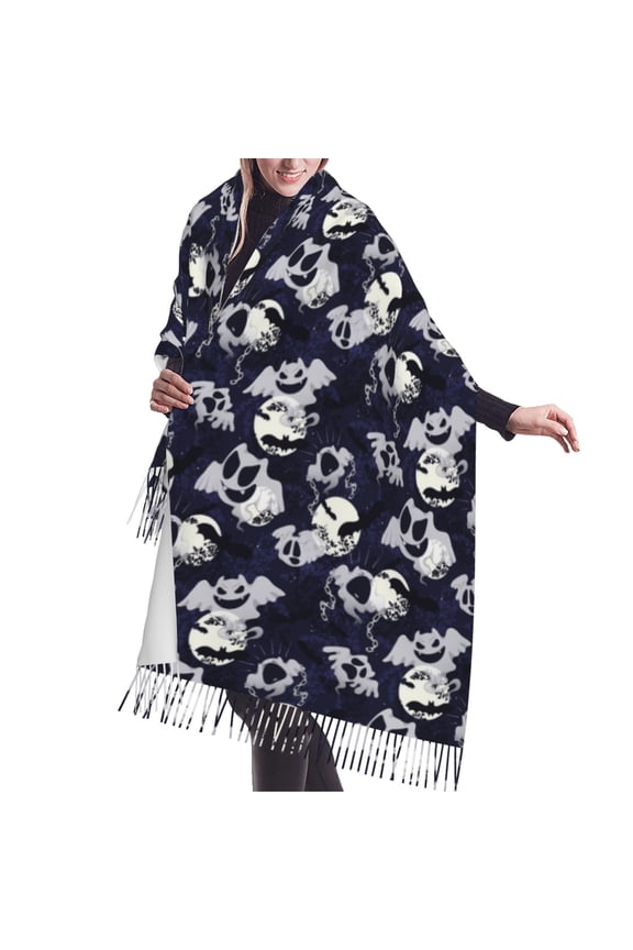 Shawl Wraps for Women - halloween ghost cute Oversized Fall Winter Fashion Blanket Scarf for Women