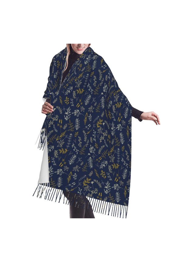Shawl Wraps for Women - palm leaves_F Oversized Fall Winter Fashion Blanket Scarf for Women