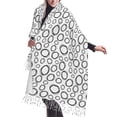 thumbnail image 1 of Shawl Wraps for Women - sketch Abstract circles shape Oversized Fall Winter Fashion Blanket Scarf for Women, 1 of 6