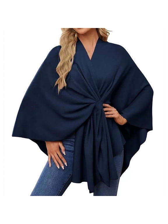 Shawls and Wraps for Evening Dress Lightweight Elegant Open Front Poncho Sweater Spring Fall Winter Soft Scarf Women's Wrap and Shawl