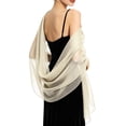 thumbnail image 1 of Shawls and Wraps for Evening Dresses Elegant Wedding Chiffon Scarf,One Size, 1 of 2