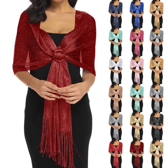 Shawls and Wraps for Evening Dresses Shawl Wraps for Women with Buckle for Evening Party Dresses Wedding Party Wine One Size