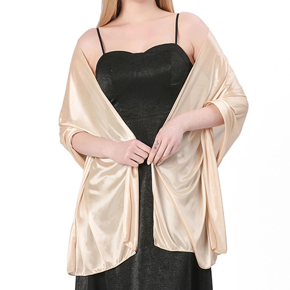 Shawls and Wraps for Evening Dresses Soft Shawls for Women Wedding Giving Shawl Gift 200 70 cm Champagne gold