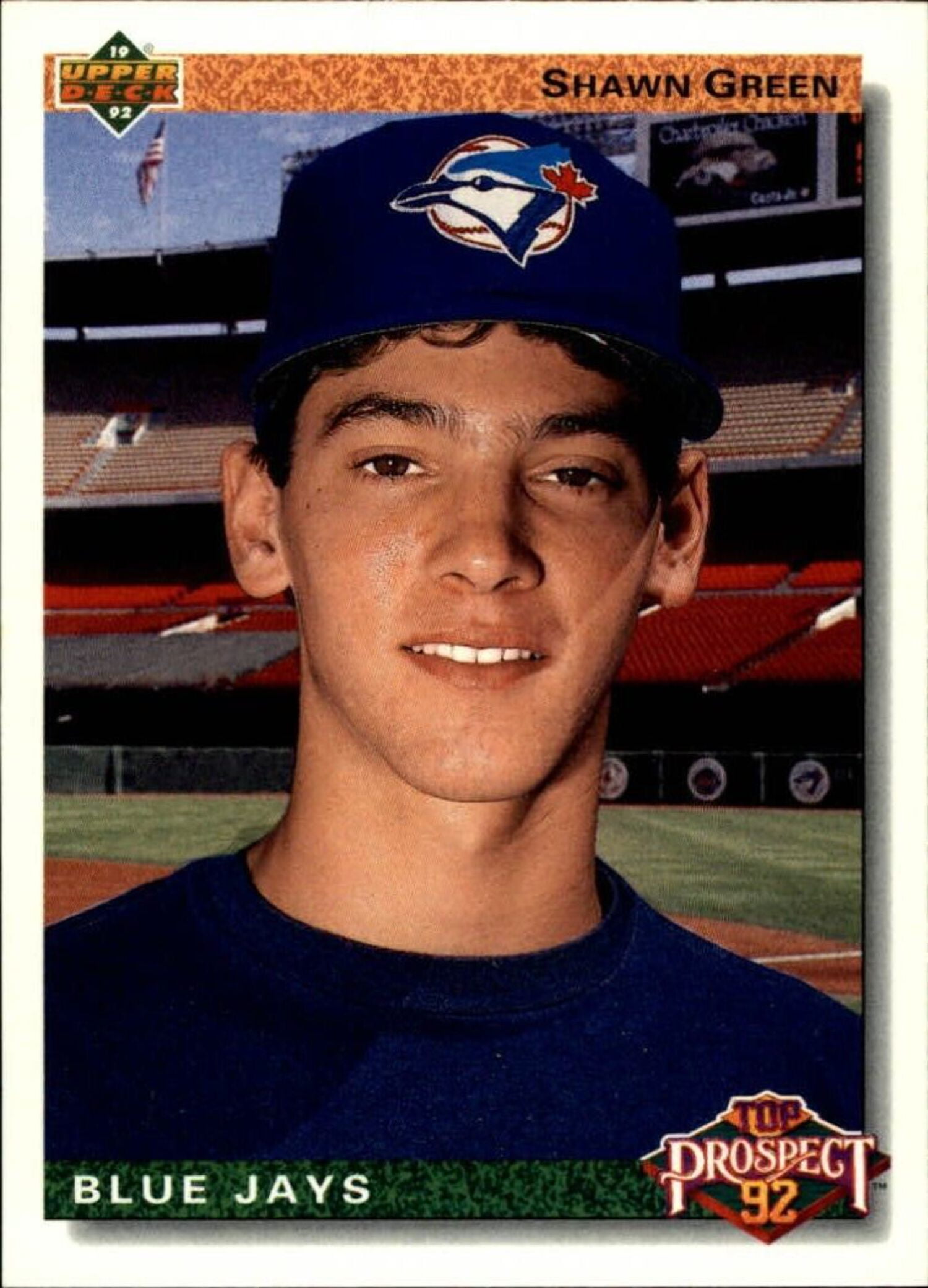 メジャーリーグ　カード　Shawn Green Shawn Green 1992 Upper Deck MLB #55 Rookie Baseball Card Toronto