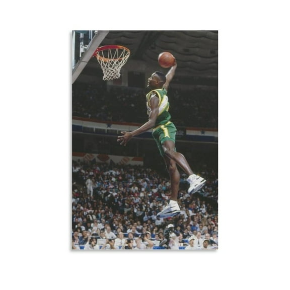 Shawn Kemp Canvas Poster Artworks Picture Print Poster Wall Art Painting Canvas Gift Decor Home Posters Decorative 20x30inch(50x75cm)