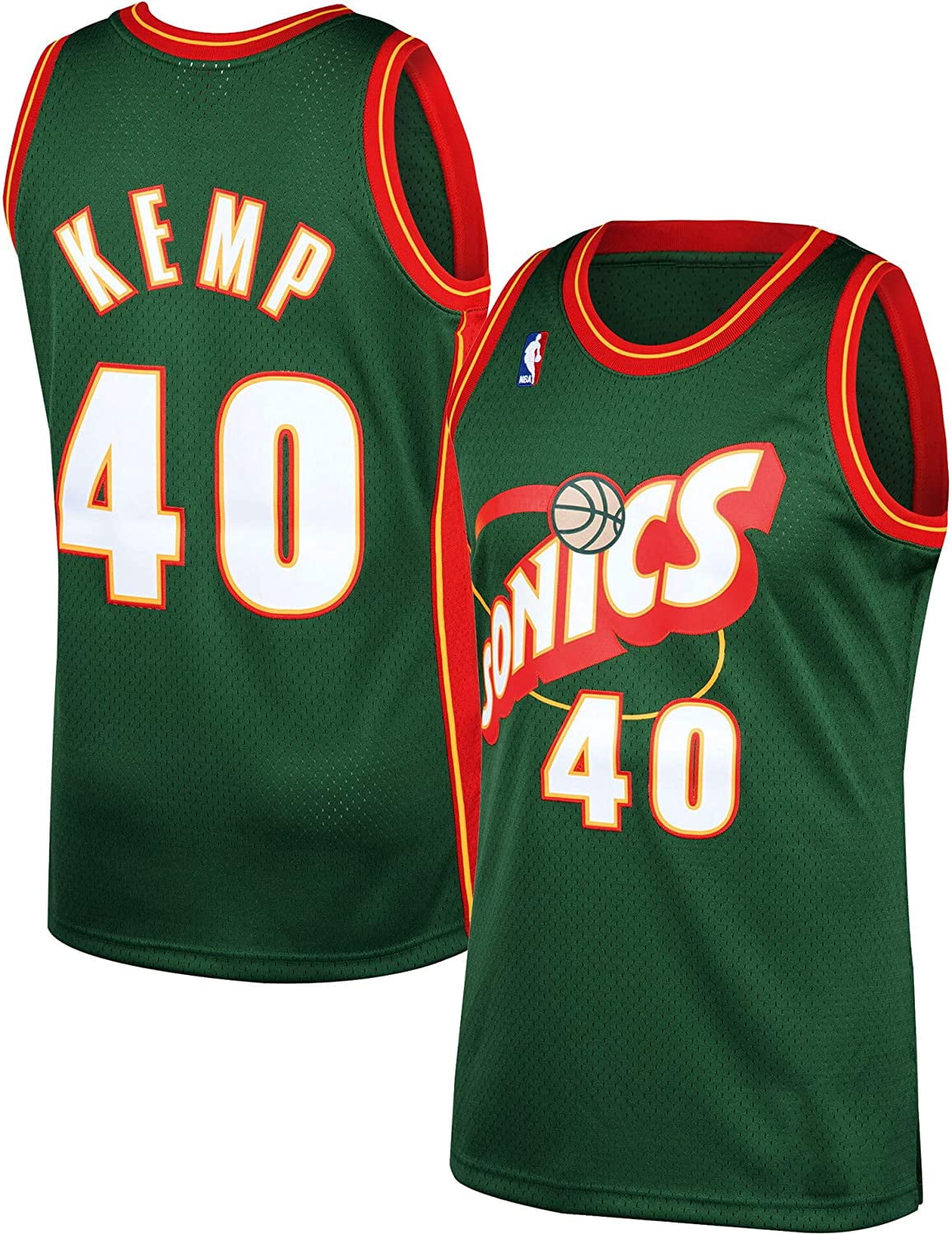 Shawn Kemp Seattle Supersonics 40 Green Red Youth 820 Soul Hardwood