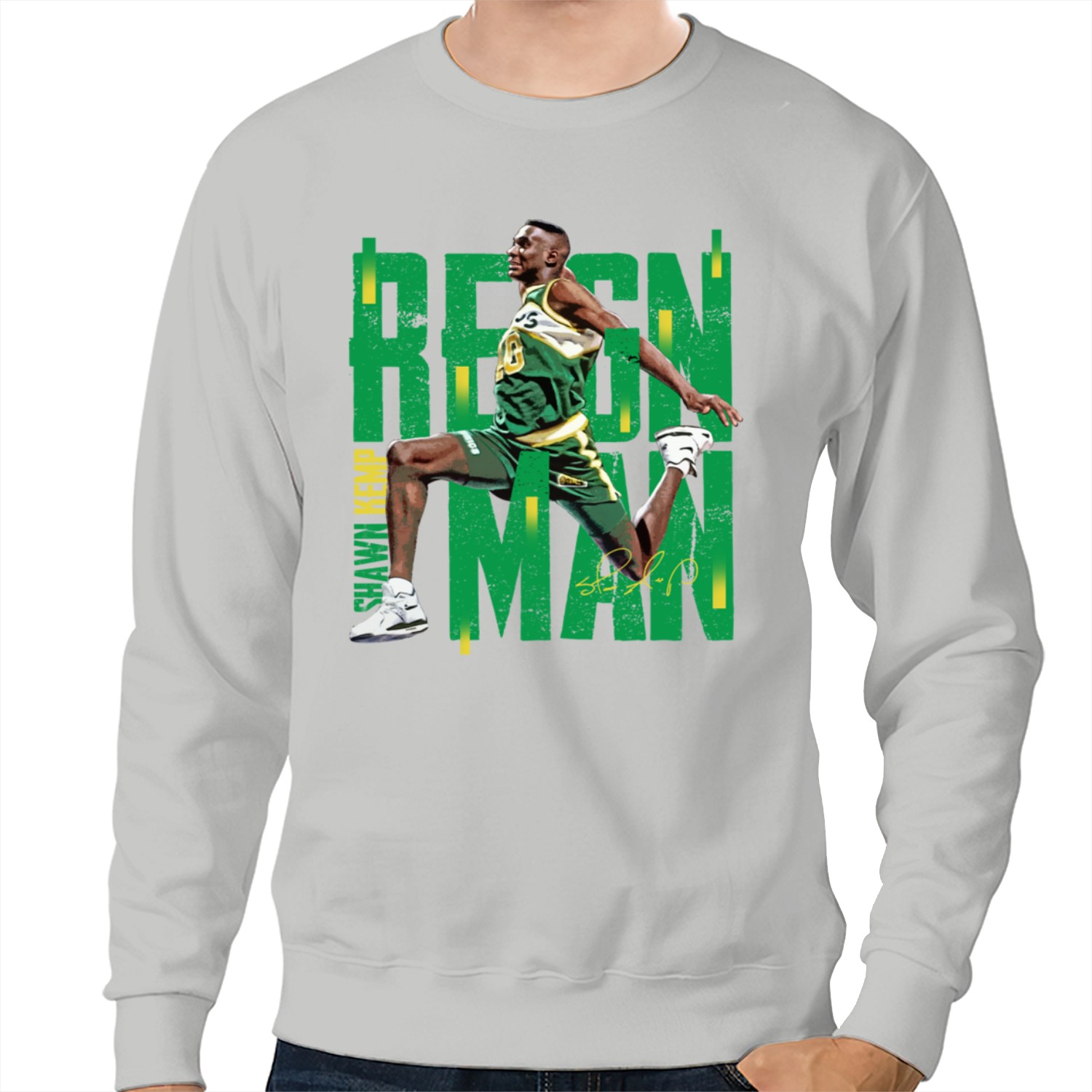 Shawn Kemp Shawn Kemp Seattle Supersonics Unisex Cotton Sweatshirt