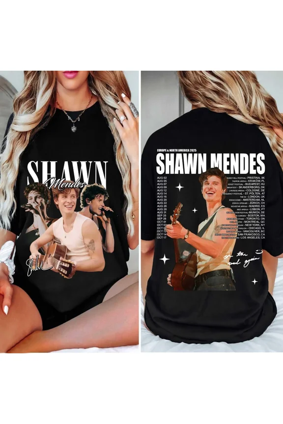 Shawn Mendes on the Road Again Tour 2025 T-Shirt