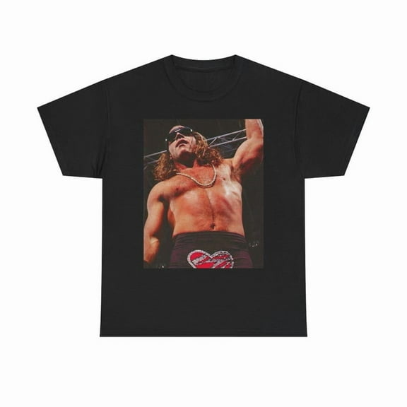 Shawn Michaels Tee, Vintage Wrestling Tshirt, Unisex Heavy Cotton Shirt, 90s Retro Tee, Wrestling Fan Gift,Black Color,Size L