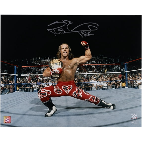 Shawn Michaels WWE Autographed 16" x 20" In Ring Pose With Title Photograph - Fanatics Authentic Certified