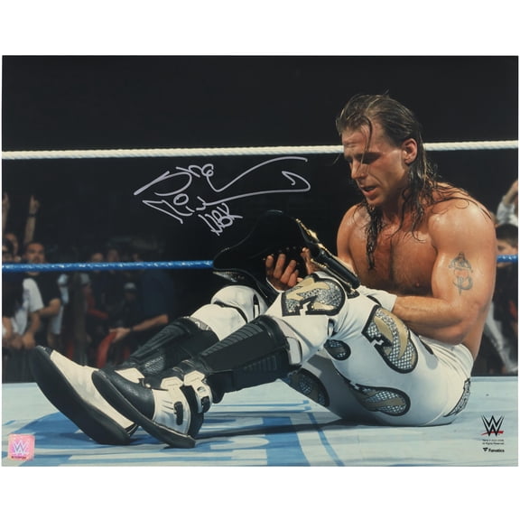 Shawn Michaels WWE Autographed 16" x 20" WrestleMania 12 Holding Title Photograph - Fanatics Authentic Certified