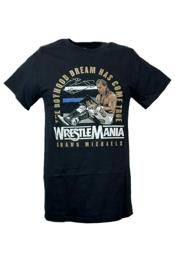 Shawn Michaels WrestleMania 12 Champion Black T-shirt