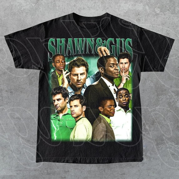 Shawn and Gus Psych Tv Show Vintage T-Shirt, Gift For Woman and Man Unisex T-Shirt