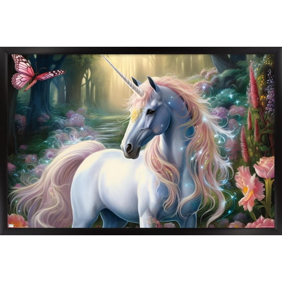 Shawna Stewart - Unicorn Sparkle Wall Poster, 22.375" x 34" Framed