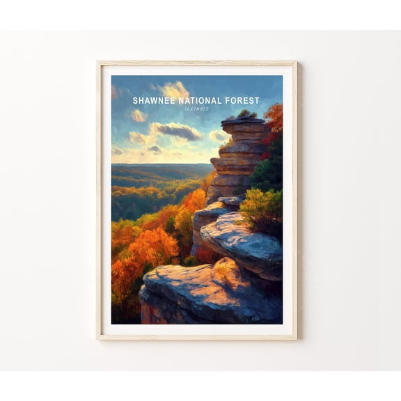 Shawnee National Forest Illinois Autumn Rocks Home Decor