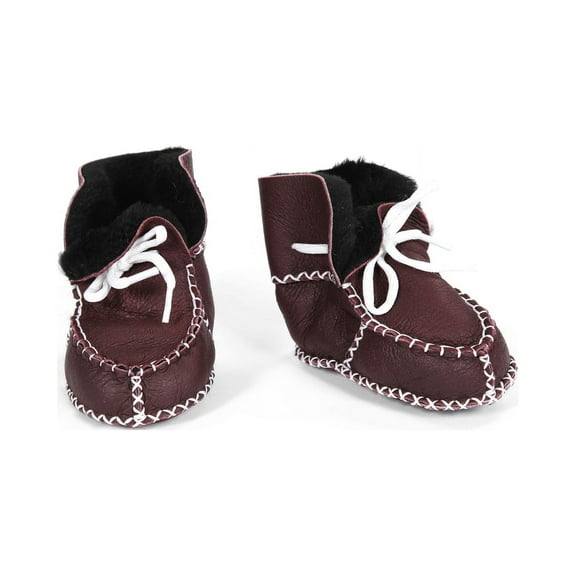 Shawnee Natural Leather Indoor Baby Shoes Slippers Booties Winter Boots - Shearling - Sheepskin