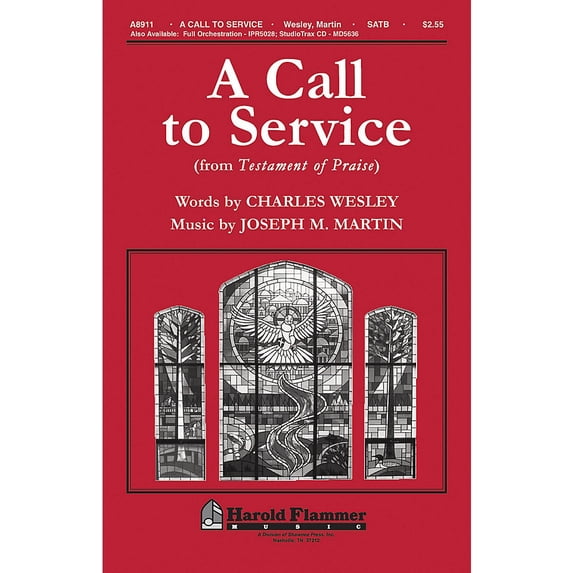 Shawnee Press A Call To Service (from Testament of Praise) Studiotrax CD Composed by Joseph M. Martin