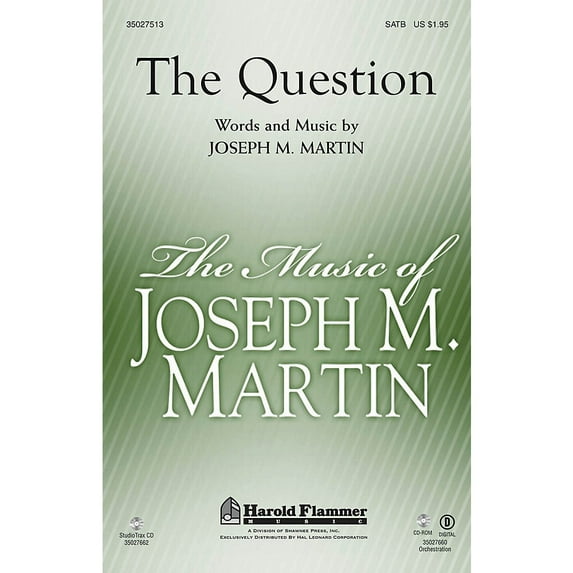 Shawnee Press The Question Studiotrax CD Composed by Joseph M. Martin