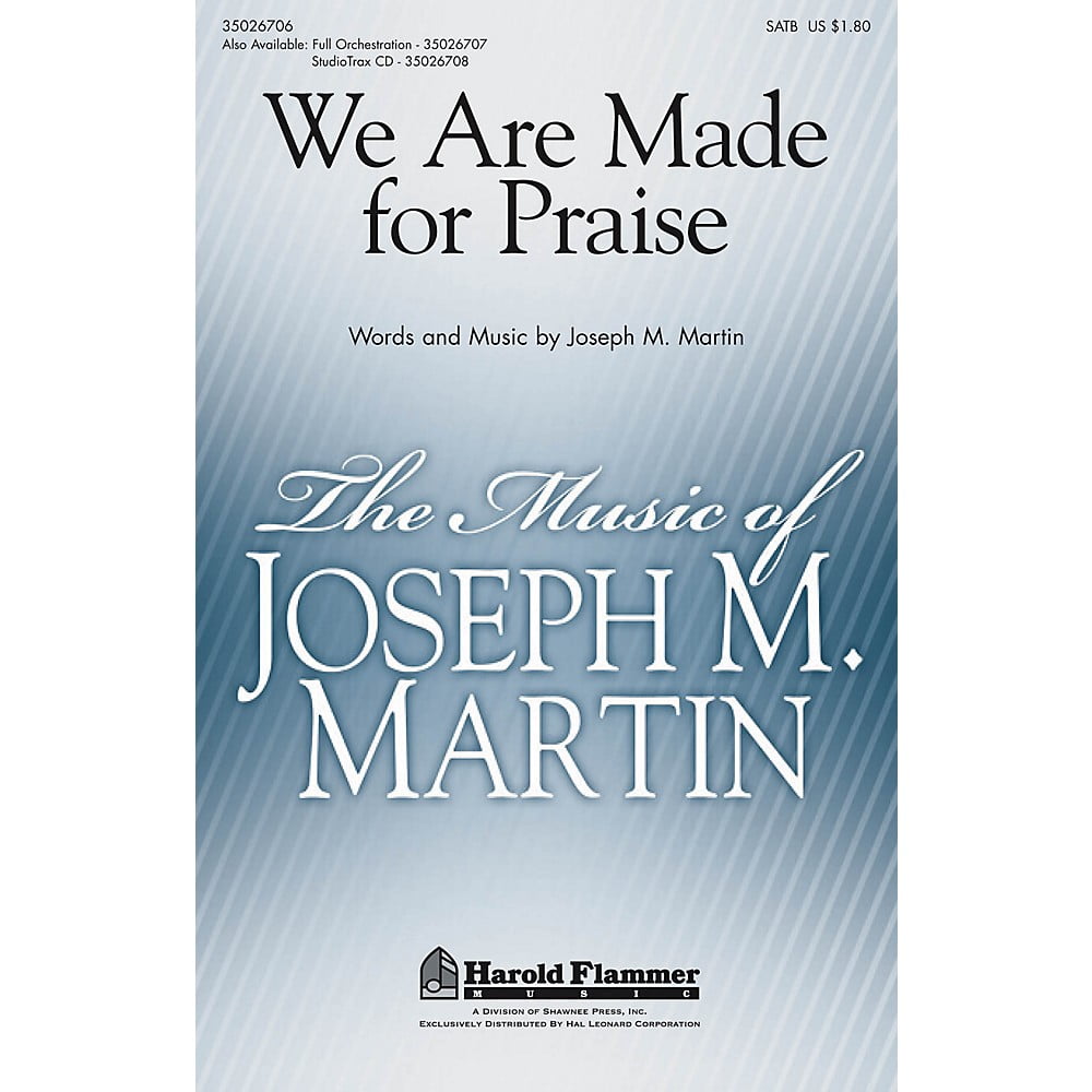 Shawnee Press We Are Made for Praise ORCHESTRATION ON CD-ROM Arranged by Stan Pethel