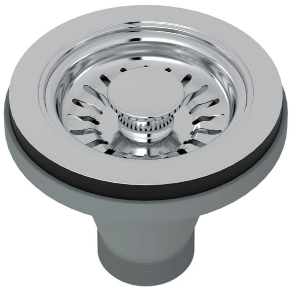 Shaws 736 1-1/2" Basket Strainer - Chrome