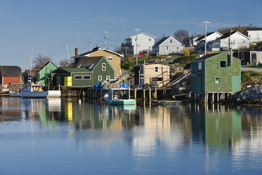 Shaws Landing At West Dover Nova Scotia Canvas Art - Darwin Wiggett Design Pics (17 x 11)