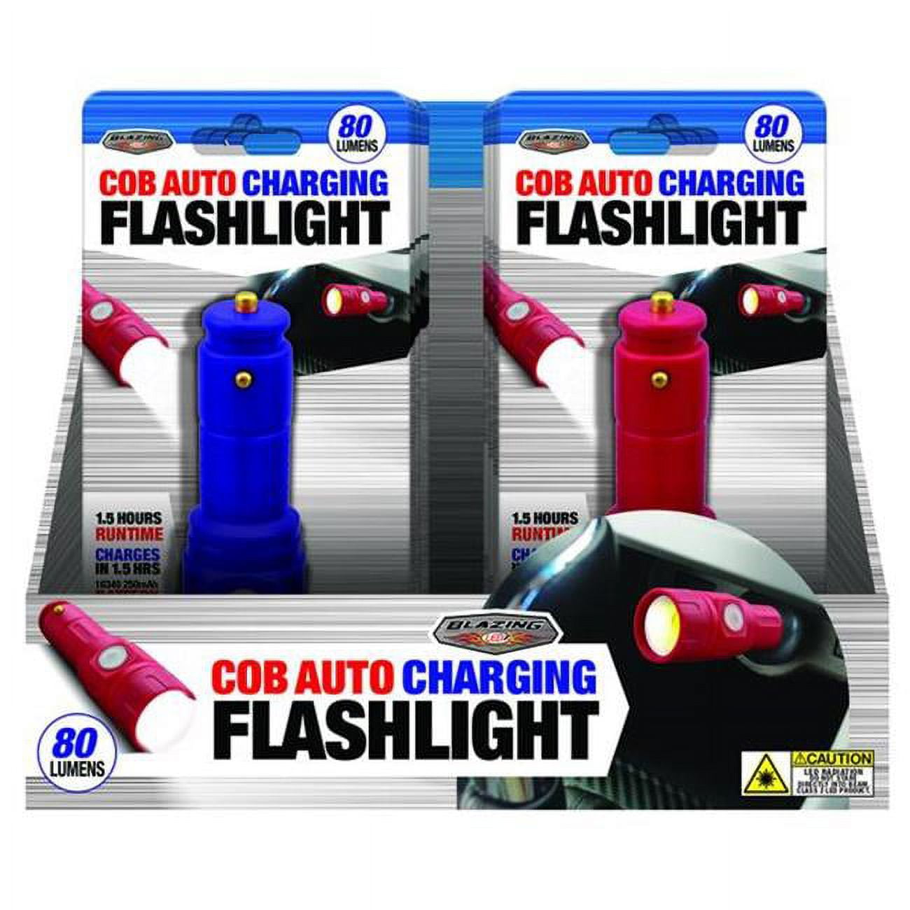 Shawshank 702900 LED Rechargeable Flashlight, Blue/Red - Walmart.com