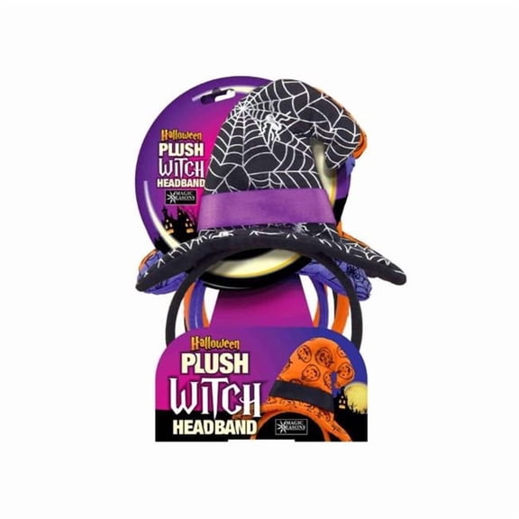 Shawshank LEDz 9095883 Plush Witch Headband - Pack of 8
