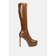 thumbnail image 1 of Shawtie High Heel Stretch Patent Calf Boots, 1 of 10