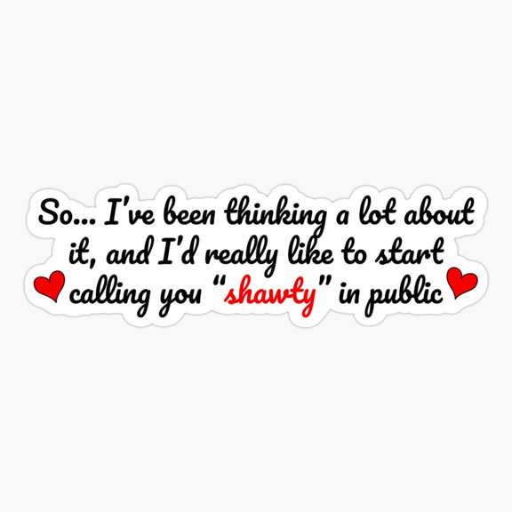 Shawty Schmidt Sitcom Inspired Sticker