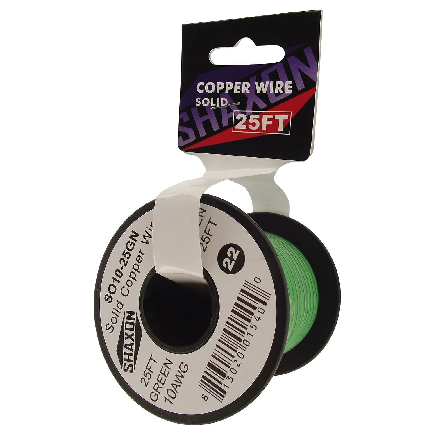 Solid-Core Wire Spool - 25ft - 22AWG - Green : ID 2988 : $2.95 : Adafruit  Industries, Unique & fun DIY electronics and kits
