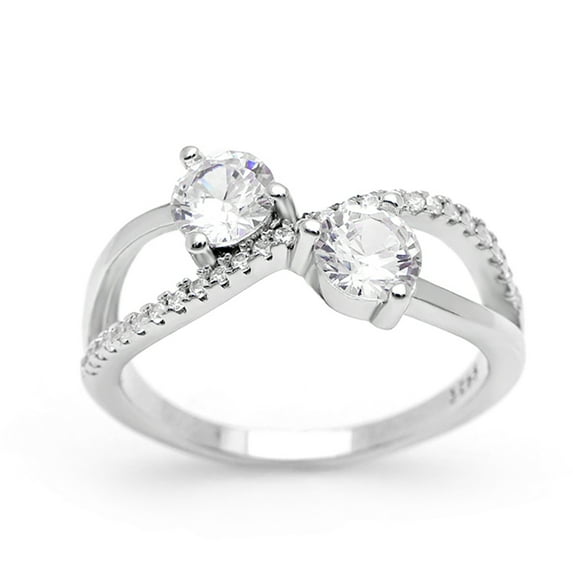 Shay Engagement Ring Wedding Bridal Sterling Silver Womens Ginger Lyne Collection