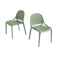 thumbnail image 1 of Shay Indoor and Outdoor Stackable Chair - Aloe Green - Set of 2, 1 of 6