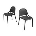 thumbnail image 1 of Shay Indoor and Outdoor Stackable Chair - Black - Set of 2, 1 of 6