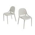 thumbnail image 1 of Shay Indoor and Outdoor Stackable Chair - Cement Gray - Set of 2, 1 of 7