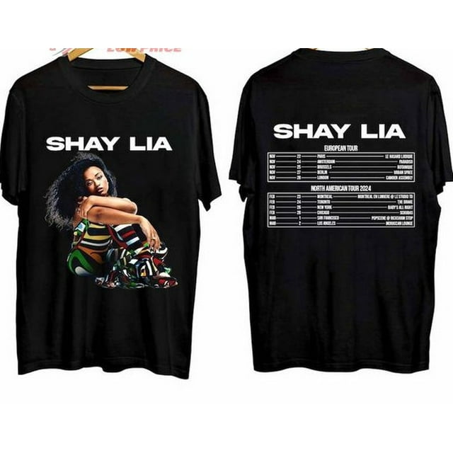 Shay Lia European Andd North American Tour 2024 tshirt