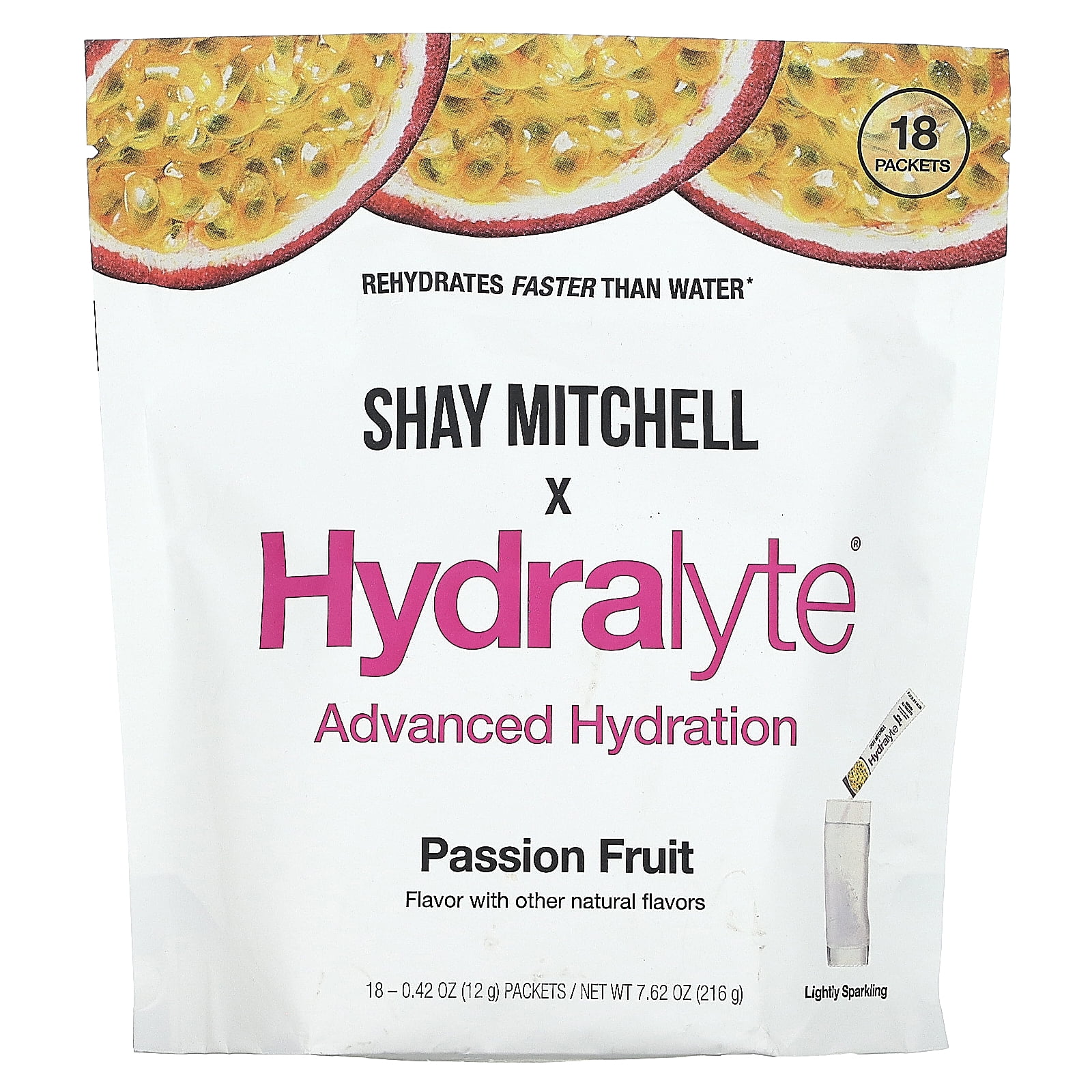 Shay Mitchell Hydralyte Electrolyte Powder Packets, Low Sugar Rapid