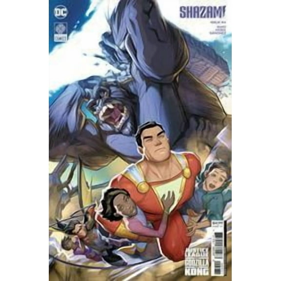 Shazam #4 Cvr G  Pete Woods Connecting Justice League Vs Godzilla Vs Kong Card Stock Var DC Comics Comic Book