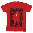 thumbnail image 1 of Shazam! Captain Marvel Youth Red Graphic Tee-Large, 1 of 7
